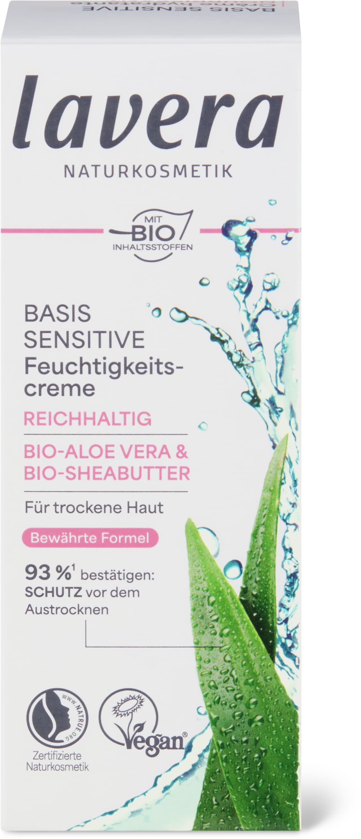 Basis Sensitiv Reichhaltige Feuchtigkeitscreme Trockene Haut, vegan
